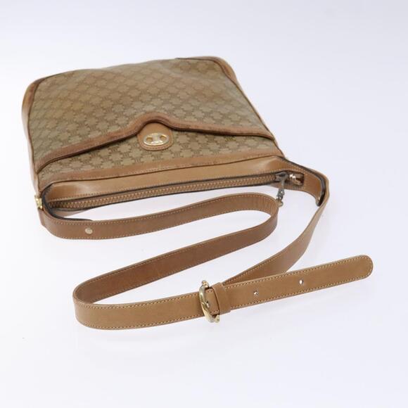 CELINE Macadam Canvas Shoulder Bag Pvc Beige Gold - Picture 7 of 13